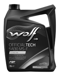 WOLF OFFICIALTECH 5W30 MS-F, моторное масло, синтетическое (5л)